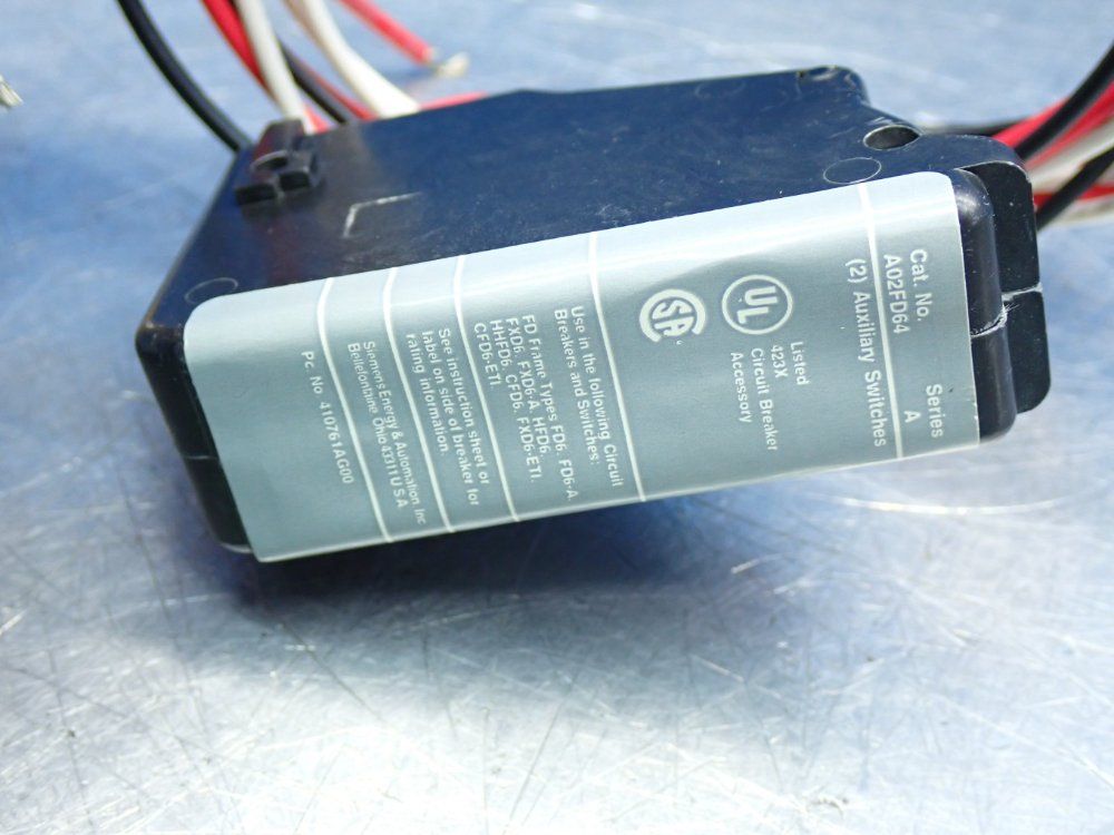 Siemens Circuit Breaker Auxiliary Switch - A02fd64