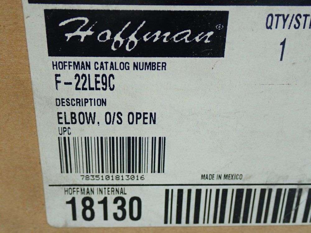 Hoffman 2.5" X 2.5" 90-degree Elbows Wireway Cable Trunking - F-22le9b
