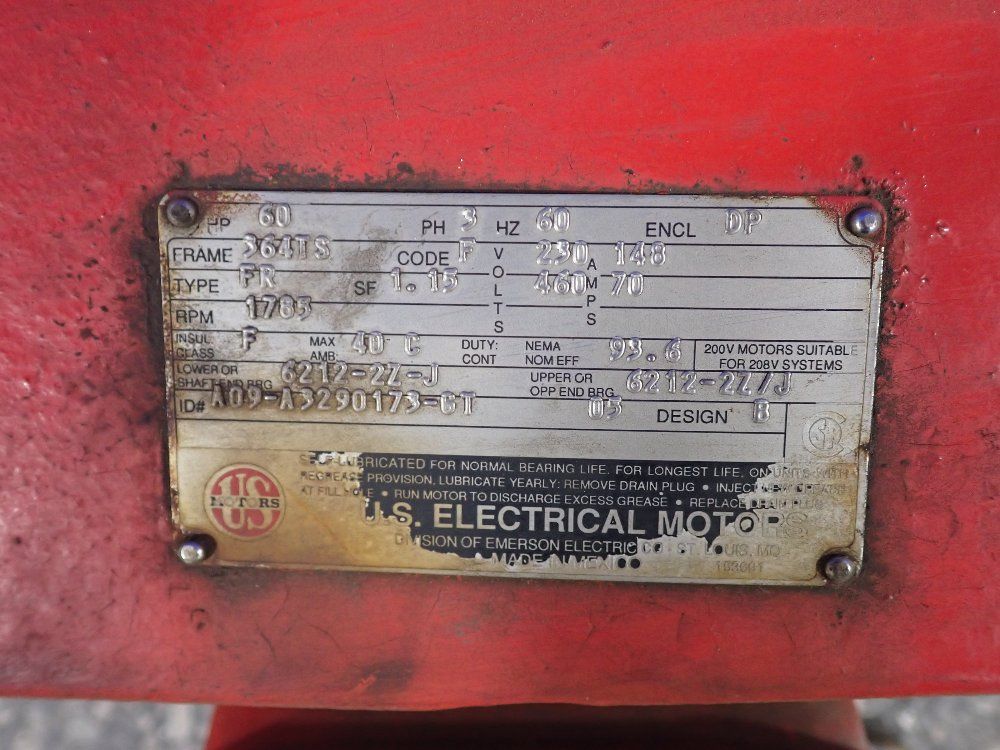 Bell & Gossett 60 Hp 60 Hp Pump - Vsc 12000 Bfw Rhr