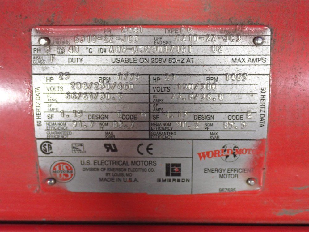 Bell & Gossett 25 Hp 25 Hp Pump - Vsc 8.625 Bfw Rhr