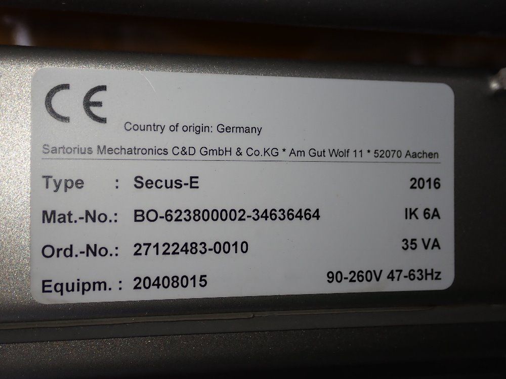 Sartorius Mechatronics 26" X 125" Metal Detector - Secus-c 70 0 X 70 0