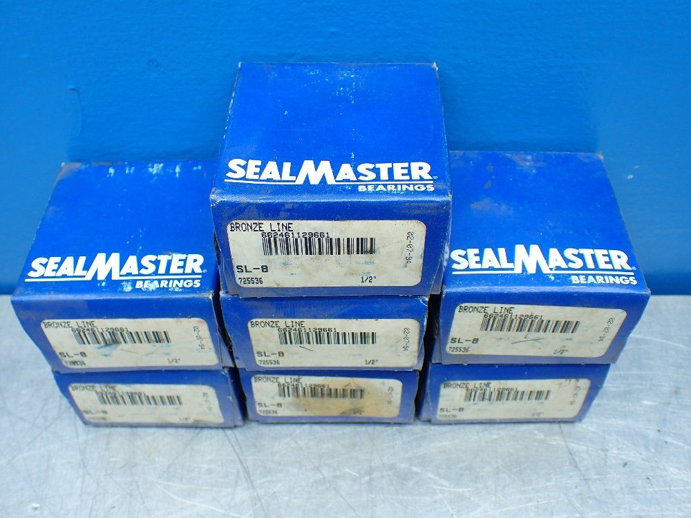 Sealmaster 1/2in Bore 7 Ball Insert Bearings - Sl-8