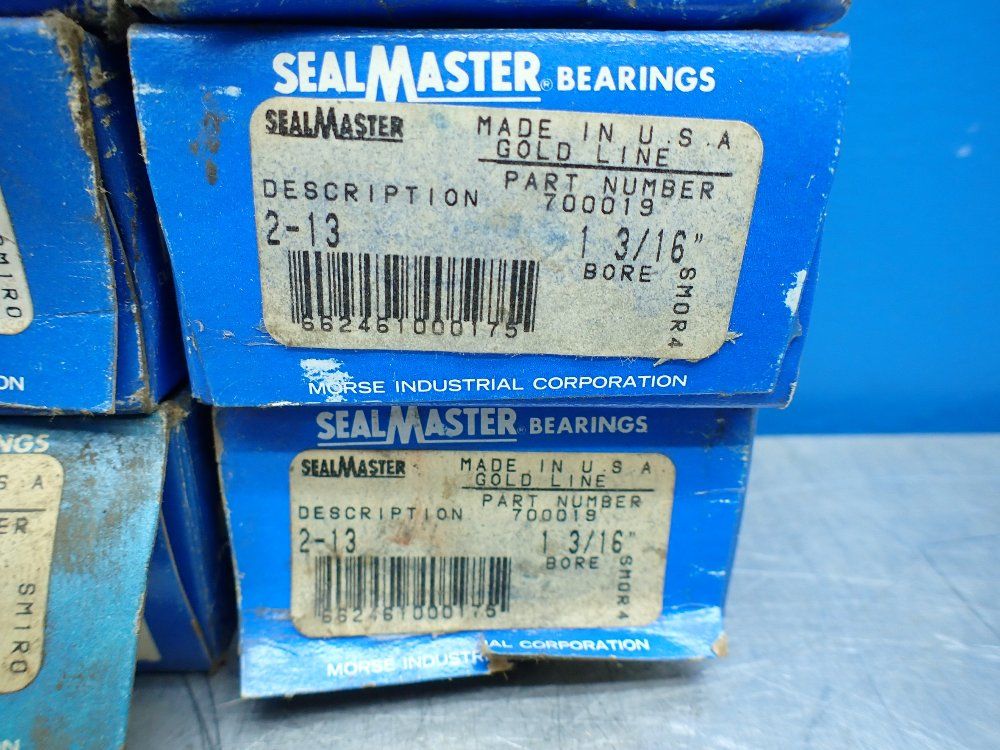 Sealmaster Straight Bore, 1-3/16 In Bore Diam., 2.4409 In Od, 7 Ball Insert Bearings - 2-13