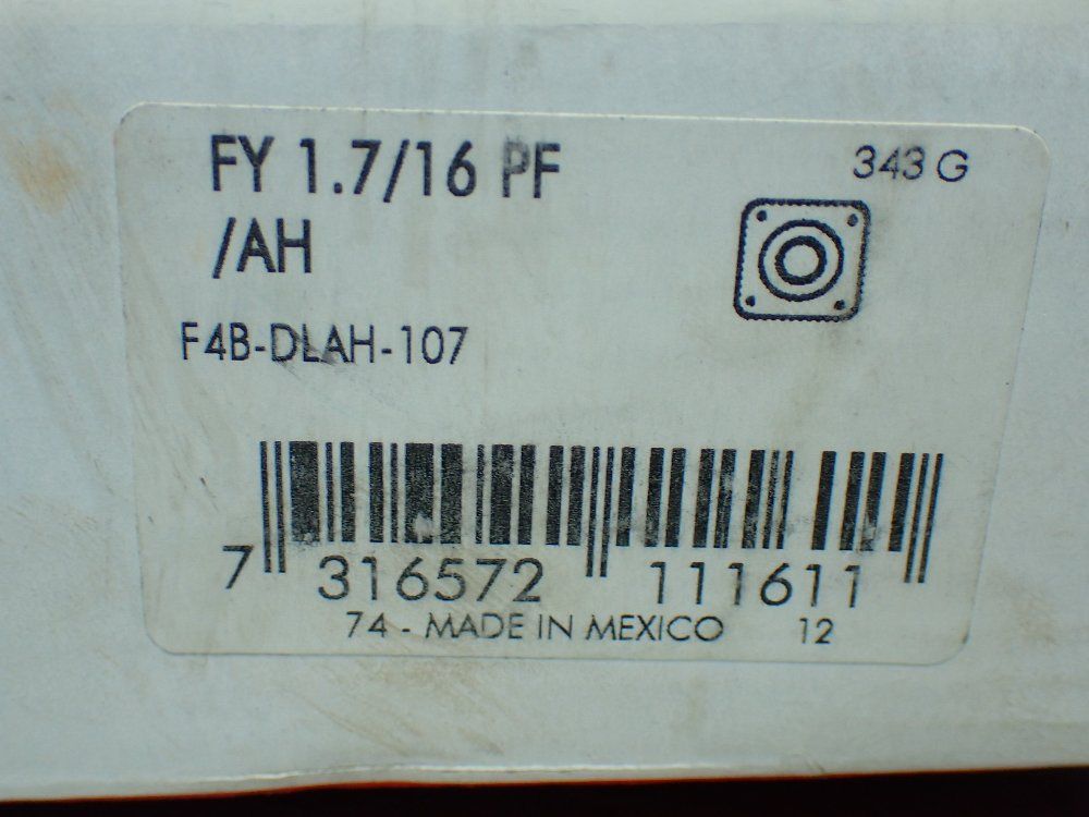 Skf 1-7/16 In Bore, 4-bolt Flange, Set Screw Locking Four Bolt Flange Mount Ball Bearing Units - Fy 1.7/16 Pf/ah