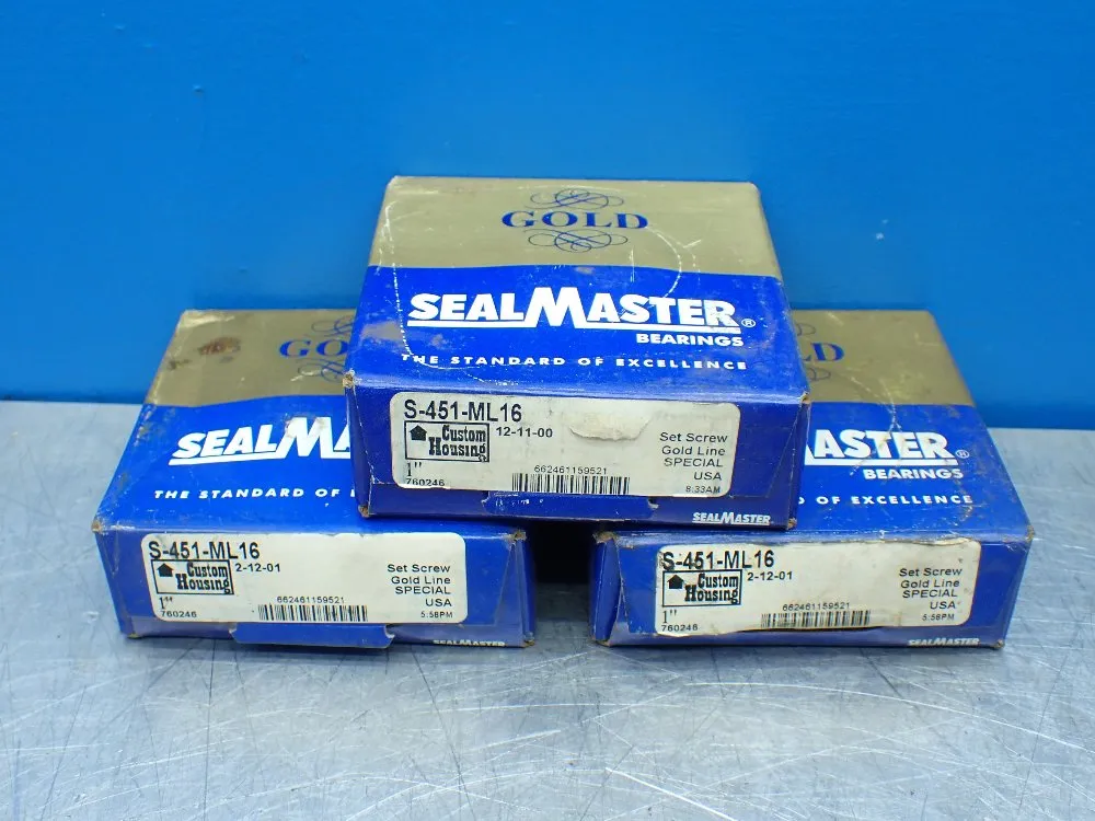 Sealmaster 3 Flanged Ball Bearings. - S-451-ml16