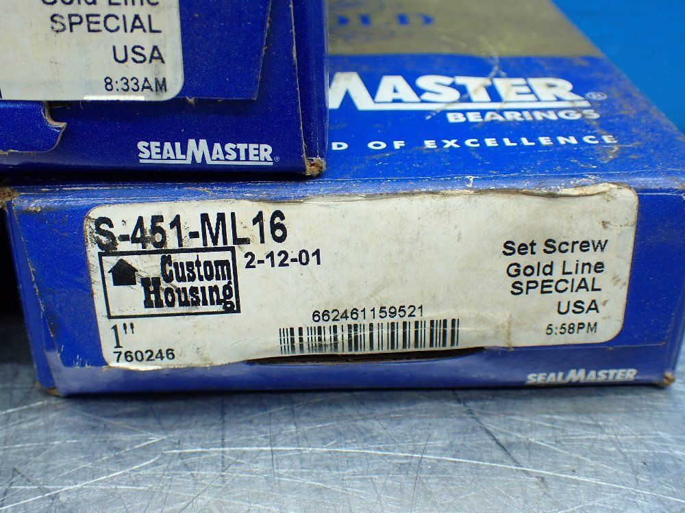 Sealmaster 3 Flanged Ball Bearings. - S-451-ml16