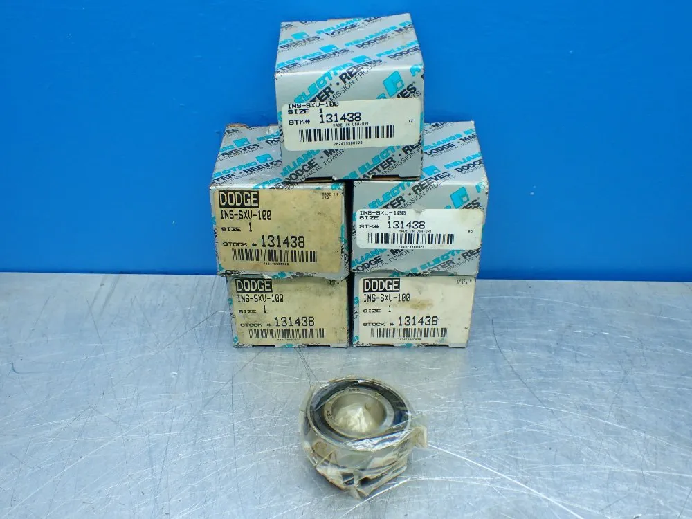 Reliance Electric Straight Bore, 1 In Bore Diam., Eccentric Collar 5 Ball Insert Bearings - Ins-sxv-100