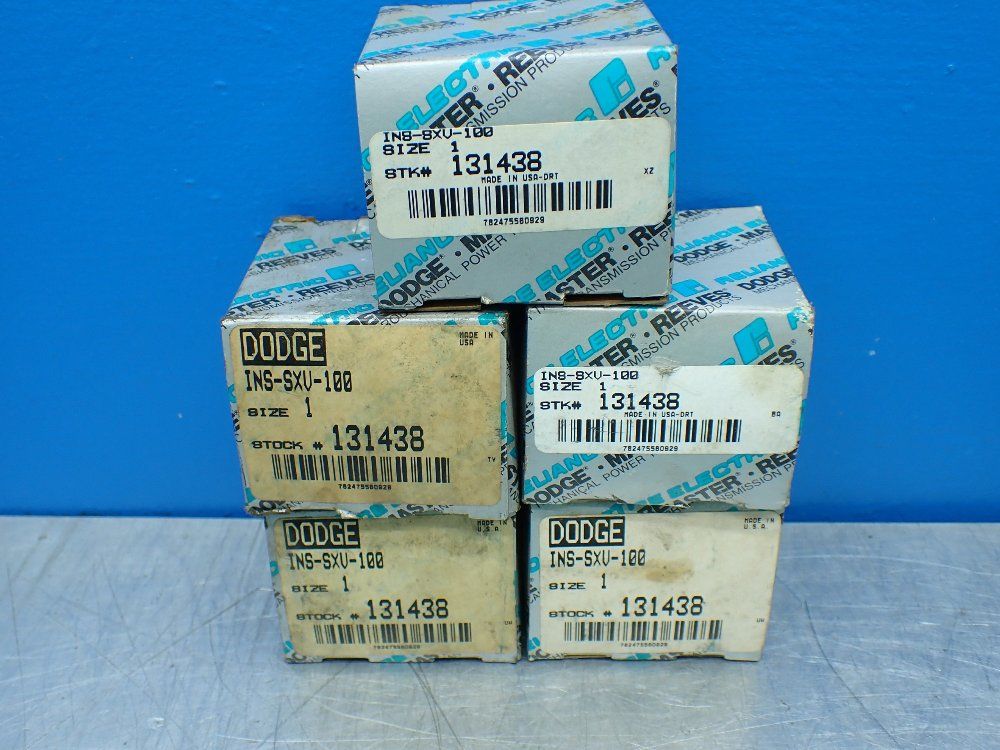 Reliance Electric Straight Bore, 1 In Bore Diam., Eccentric Collar 5 Ball Insert Bearings - Ins-sxv-100