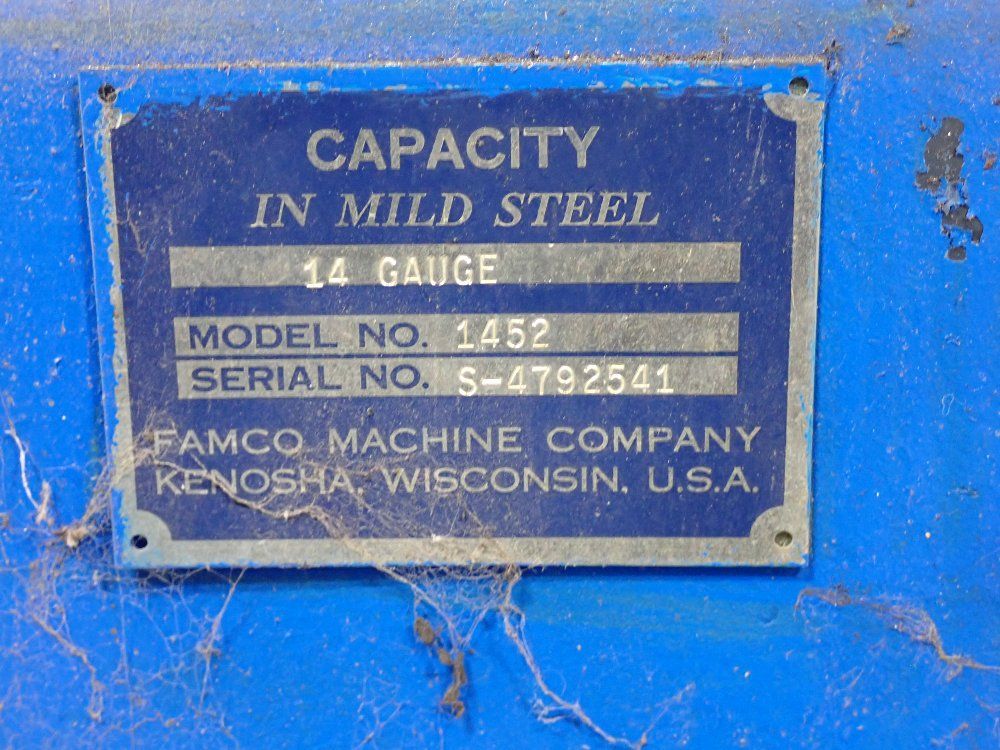 Famco Machine Company 14 Gauge Shear - 1432