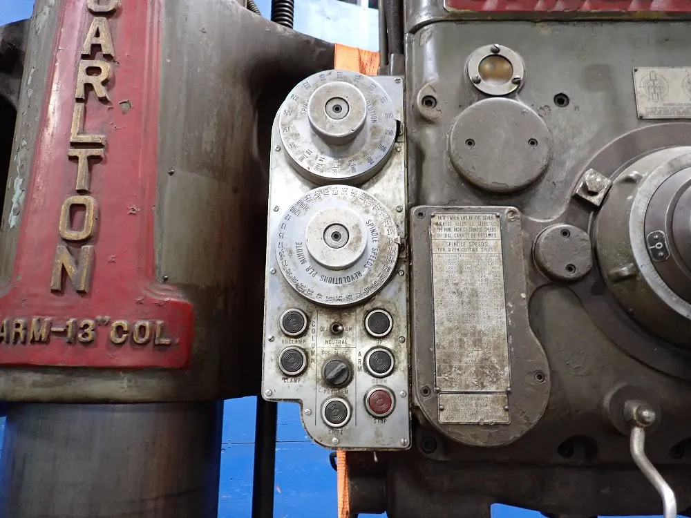 Carlton 4' X 13" Radial Arm Drill