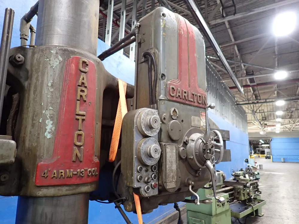 Carlton 4' X 13" Radial Arm Drill