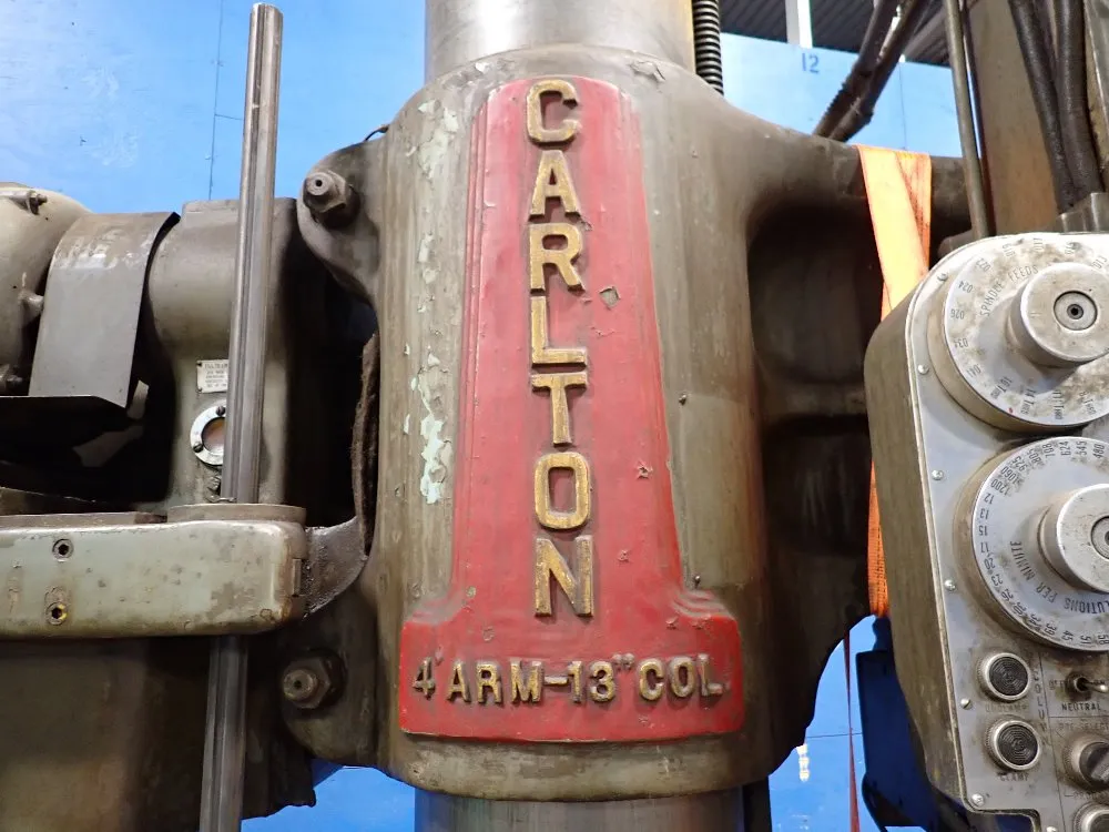 Carlton 4' X 13" Radial Arm Drill