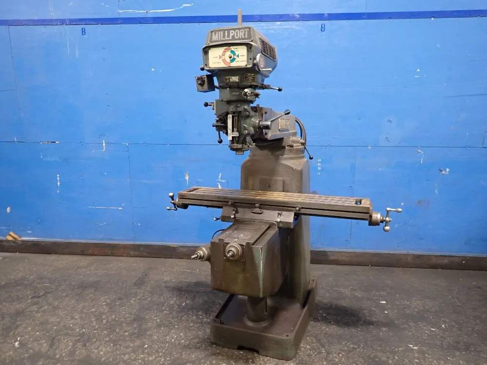 Millport 10" X 50" Vertical Mill - 3kvh
