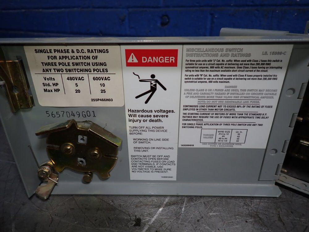 Cutler-hammer 60 Amp Fusible Disconnect - Fdpwt 3622r