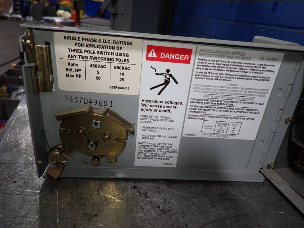 Cutler-hammer 60 Amp Fusible Disconnect - Fdpwt 3622r