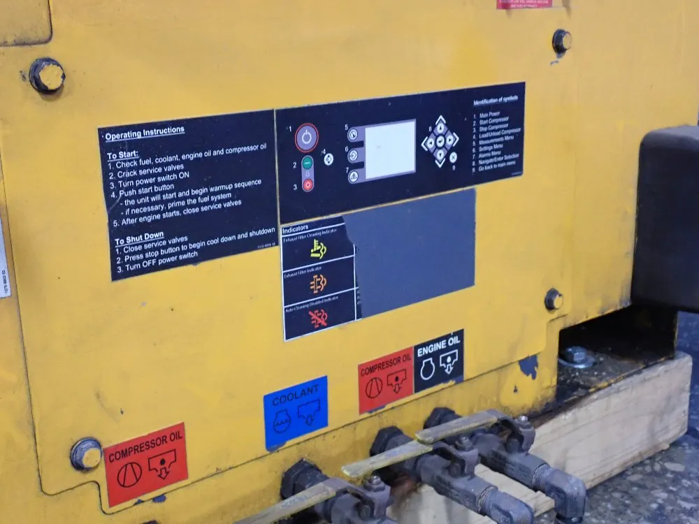 Atlas Copco 2017 Atlas Copco Cps 185 Kdu8 T4 Portable Air Compressor - Cps 185 Kdu8 T4