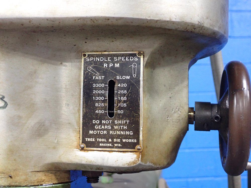 Tree - Precision Machine Tools 42"x11" Vertical Mill - Tugc