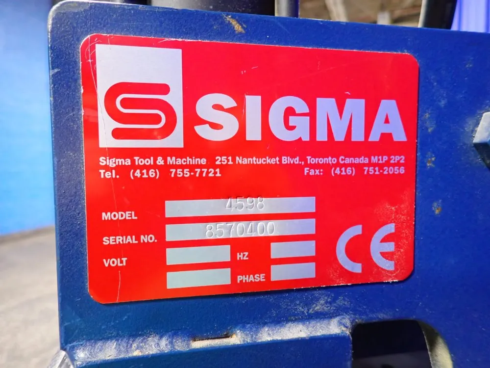 Sigma Coil Fed T-nut Machine - 4598