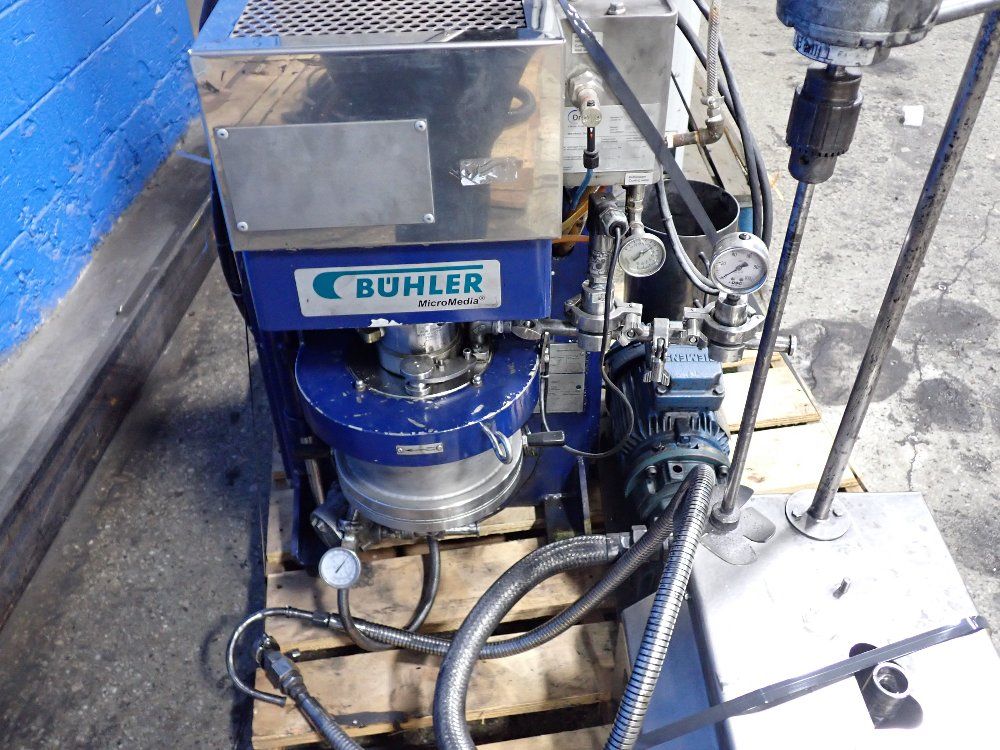 Buhler Micro Media 1 Hp Vertical Bead Mill And Pump Unit - Dcp-sf12