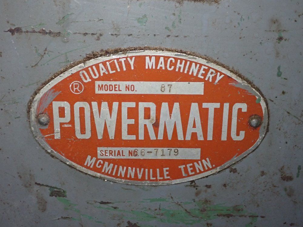 Powermatic 20" Vertical Band Saw - 87