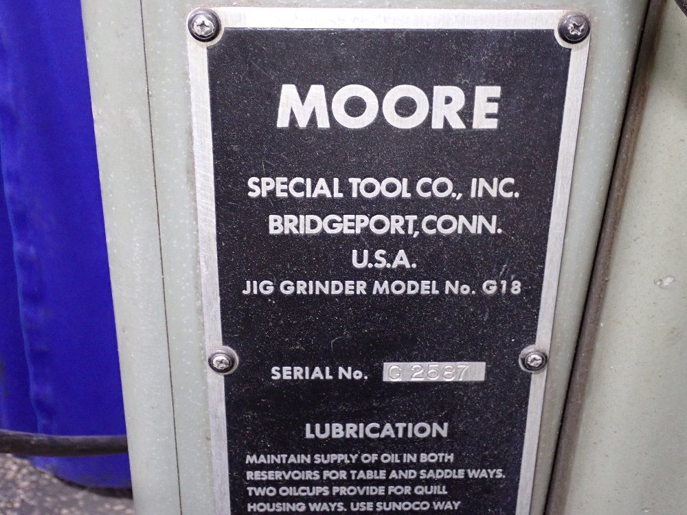 Moore 11" X 44" Jig Grinder - G18