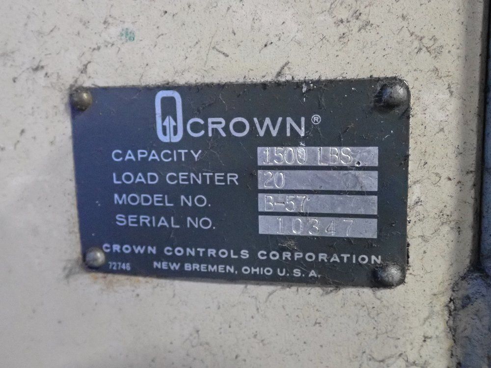 Crown 1500 Lbs Walk Behind Lift - B-57