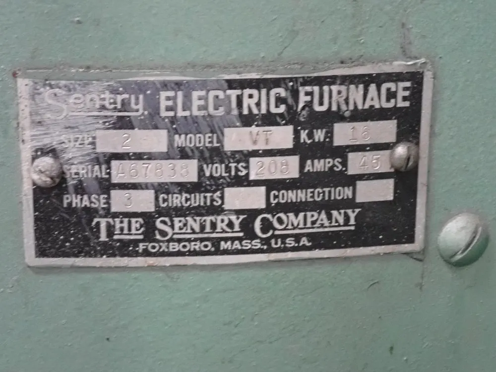 Sentry 13" Electric Furnace - Vt