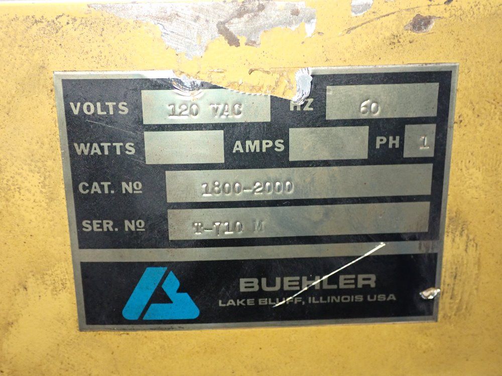 Buehler Hardness Tester - 1800-2000