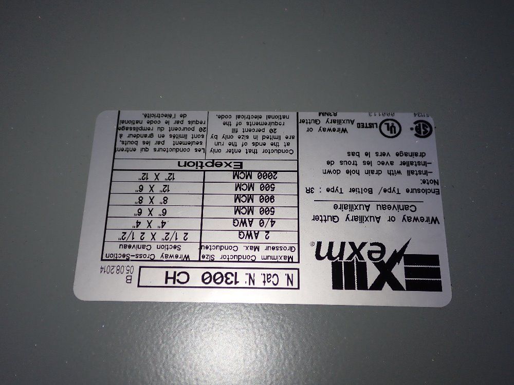 35" X 11" X 12" Electrical Enclosure