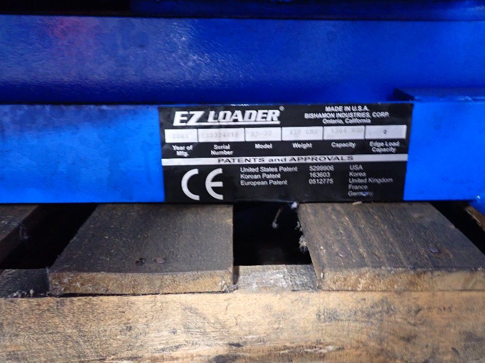 Bishamon 3000 Lbs Spring-loaded Pallet - Ez-30
