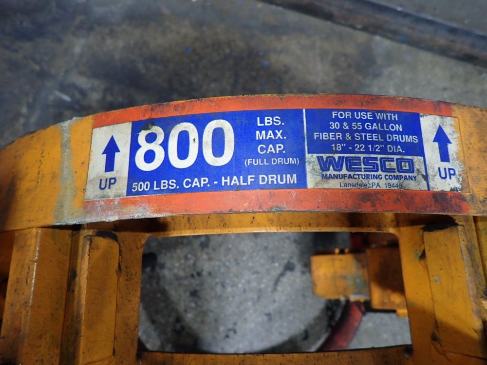 Wesco 800 Lbs Drum Lifter