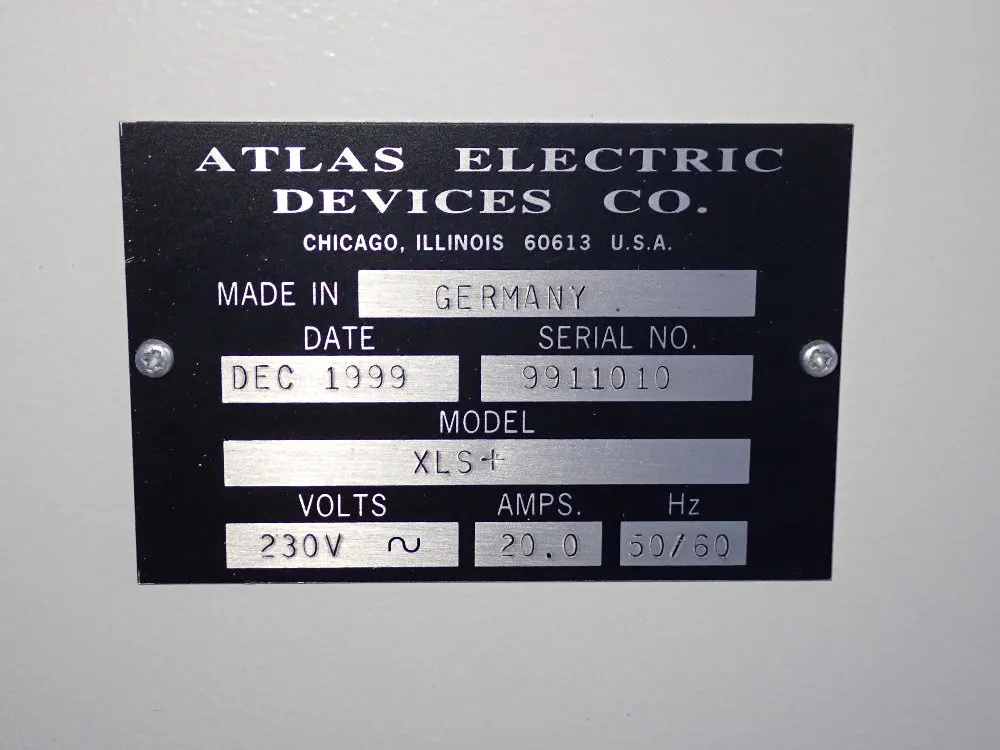 Atlas Electric Weathering Instrument - Xls+