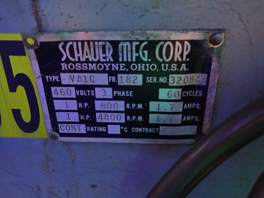 Schauer Mfg Corp Speed Lathe - Va1c