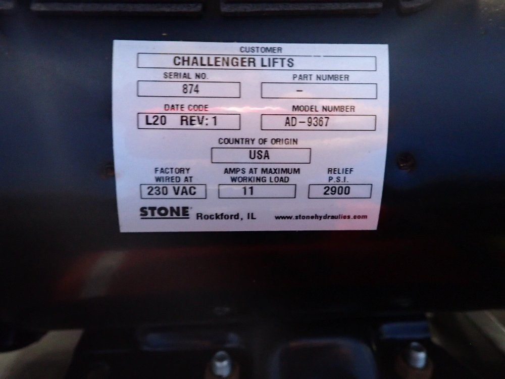 Challenger Lifts 2 Hp Challenger 2 Post Auto Lift - Cl10v3