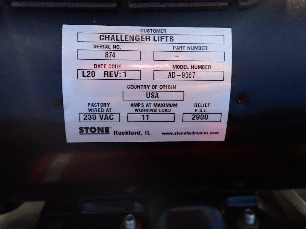 Challenger Lifts 2 Hp Challenger 2 Post Auto Lift - Cl10v3