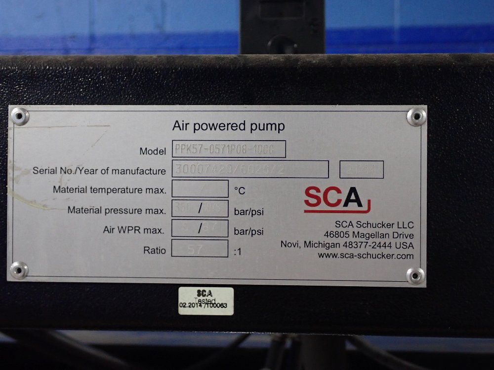 Sca 5075 Psi Air Powered Pump - Ppk57-0571p08-1000
