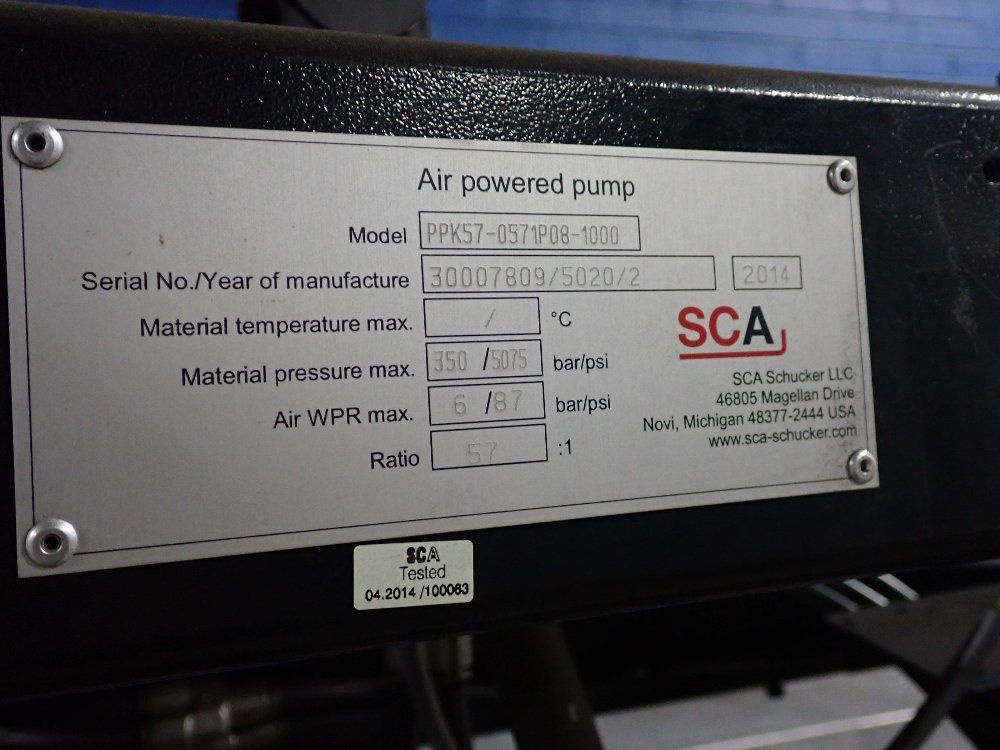 Sca 5075 Psi Air Powered Pump - Ppk57-0571p08-1000