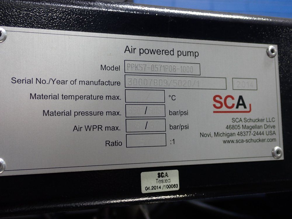 Sca 5075 Psi Air Powered Pump - Ppk57-0571p08-1000