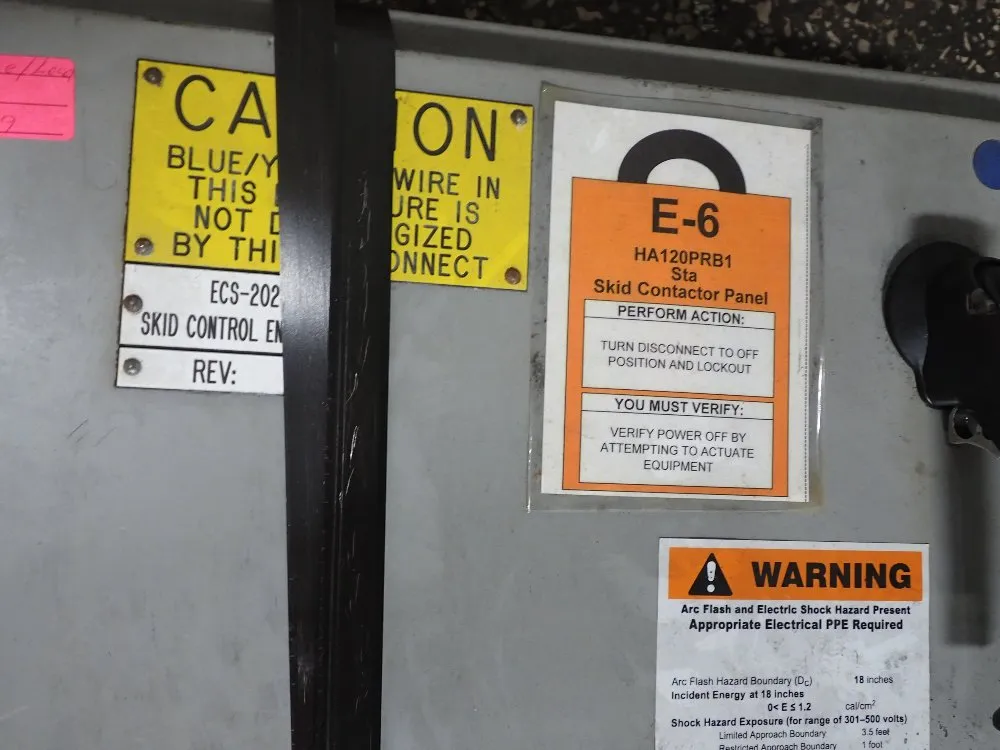 Allen-bradley/siemens Stack Light, Skid Contactor Panel - Ecs-4013