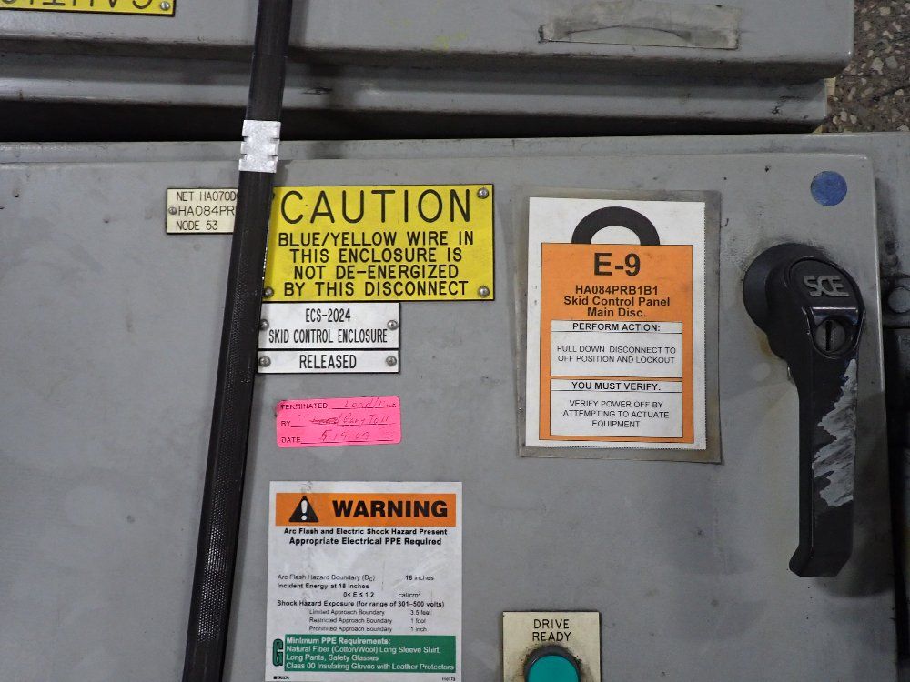 Allen-bradley 2-3 Hp Skid Control Panel - Ecs-2023/24