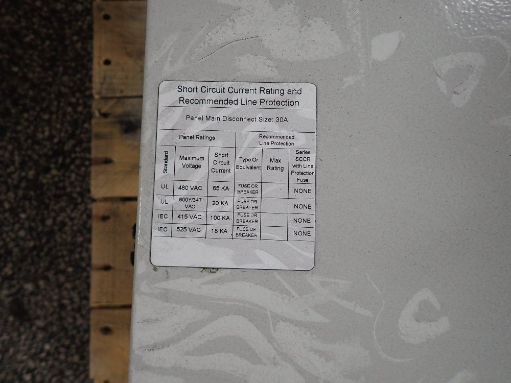 Allen-bradley 2-3 Hp Integrated Driver Contactor Panel, Skid Control Panel