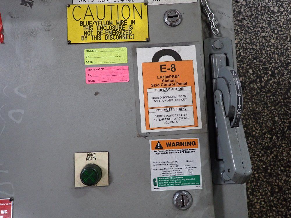 Allen-bradley 2-3 Hp Integrated Driver Contactor Panel, Skid Control Panel