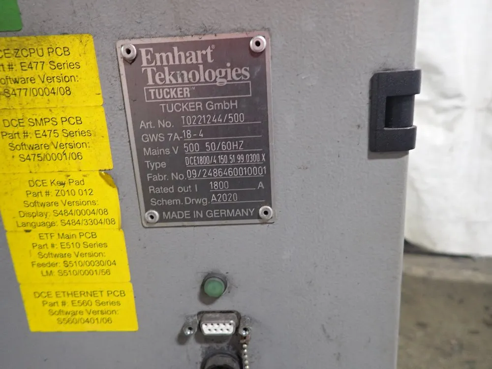 Emhart Teknologies Stud Welder And Stud Feeder - T0221244/500m And T049010/120