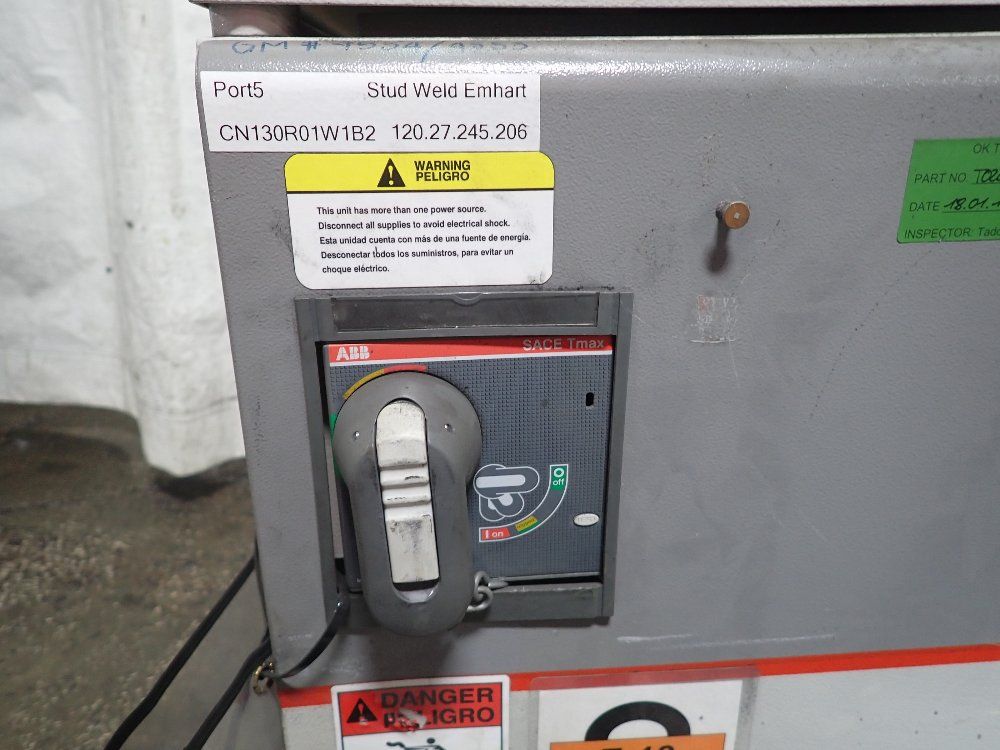 Emhart Teknologies Stud Welder And Stud Feeder - T0221244/500m And T049011/120