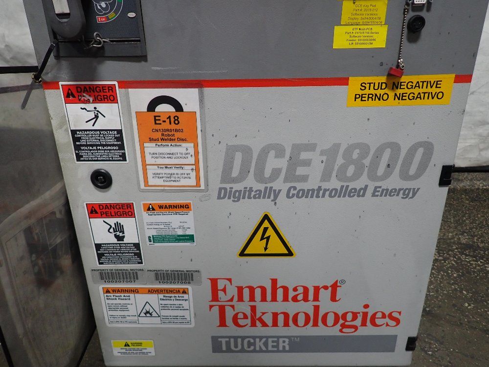 Emhart Teknologies Stud Welder And Stud Feeder - T0221244/500m And T049011/120