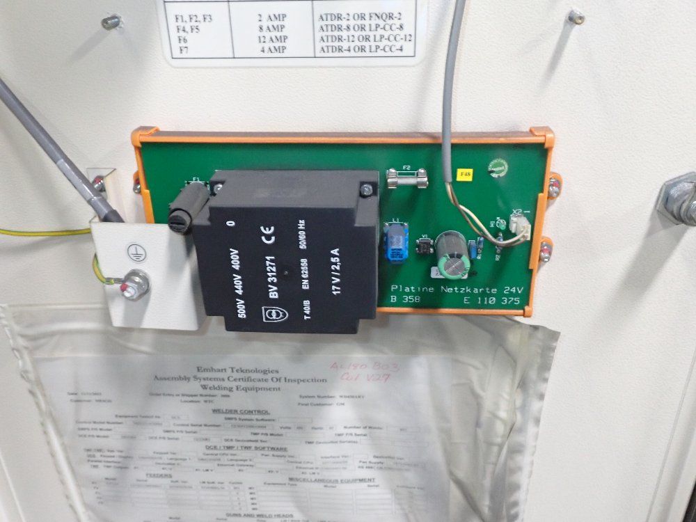 Emhart Teknologies Stud Welder And Stud Feeder - T0221244/500m And T049011/120