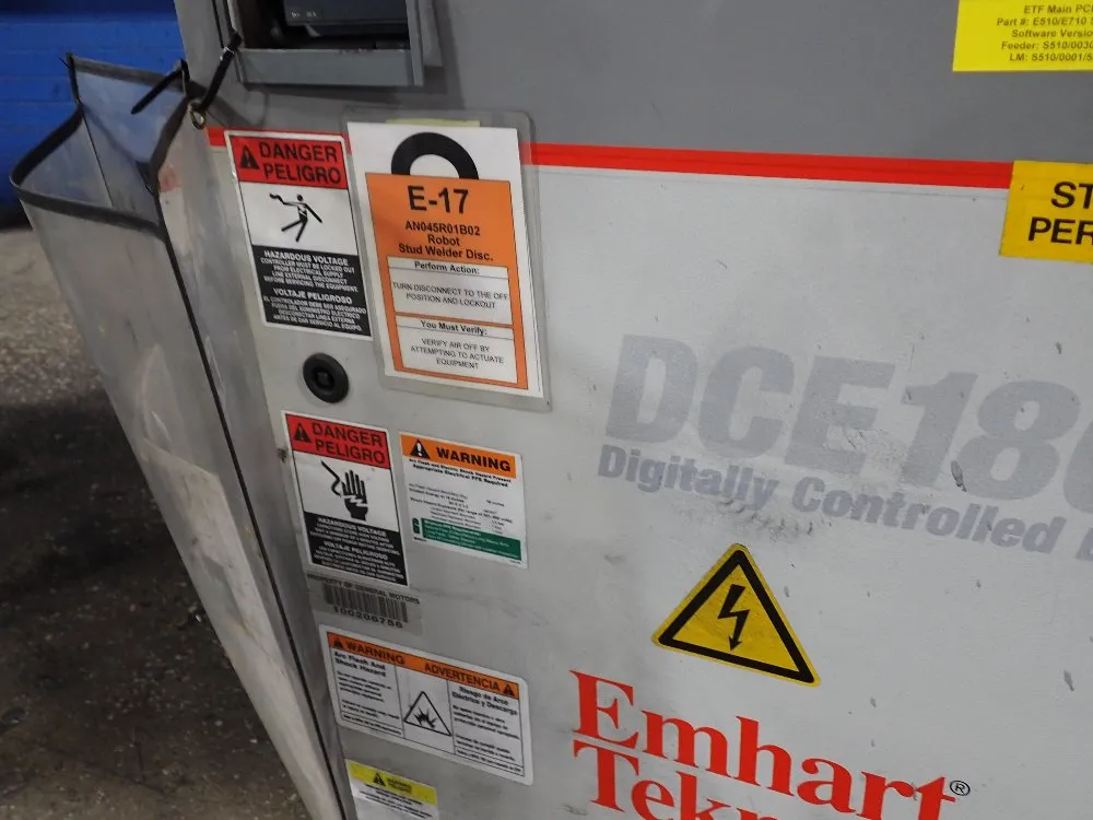 Emhart Teknologies Stud Feeder And Welder - T0221214/500m And T049011/120