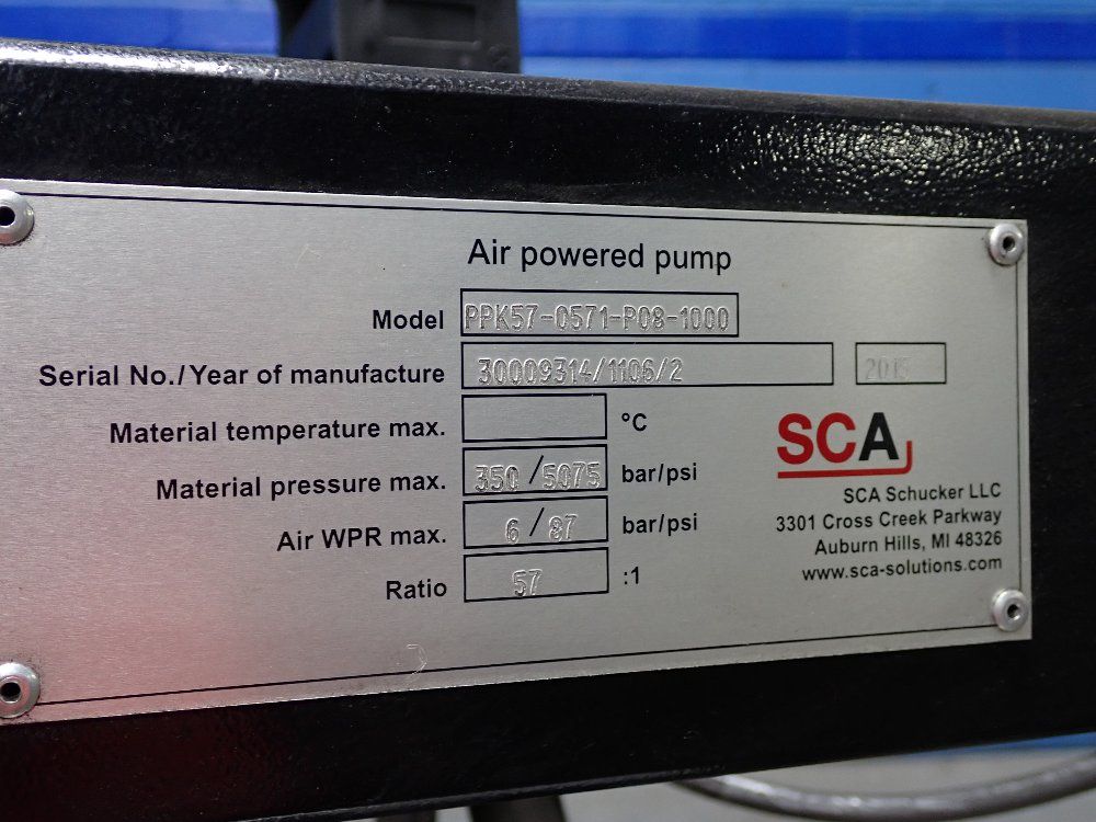 Sca 350bar/5075psi Air Powered Pump - Ppk57-0571-po8-1000