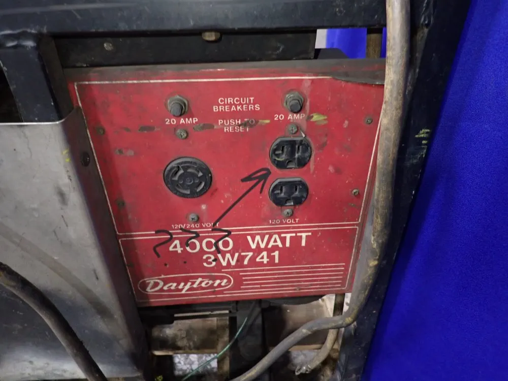 Dayton 4000 Watts Generator - 3w741a