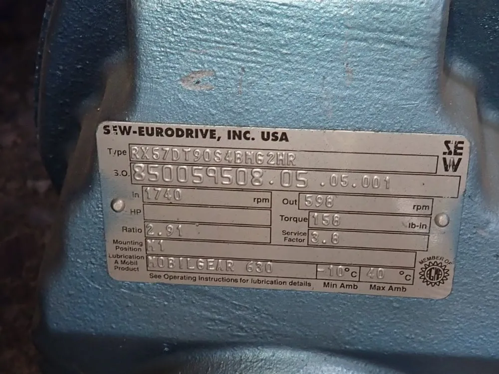 1.5 Hp Gear Drive - Rx57dt90s4bmg2hr